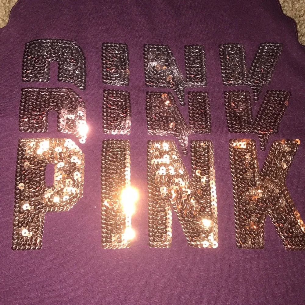 PINK VS | Tank Embellished w/Sequins - Picture 1 of 5